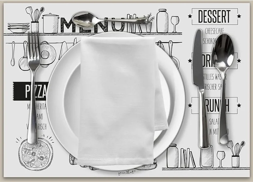 Hotel / Restaurant / Cafe Dining Table Paper Placement